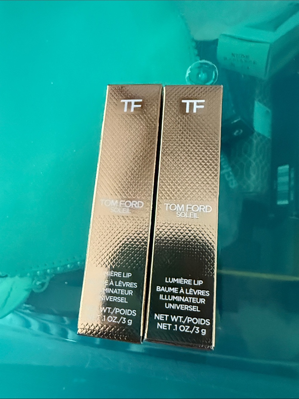 Tom Ford Soleil Lumière Lip Balm - Metallic Gold Packaging
